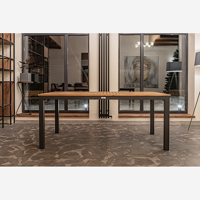 Обеденный стол Lite Oscar со столешницей из тика 