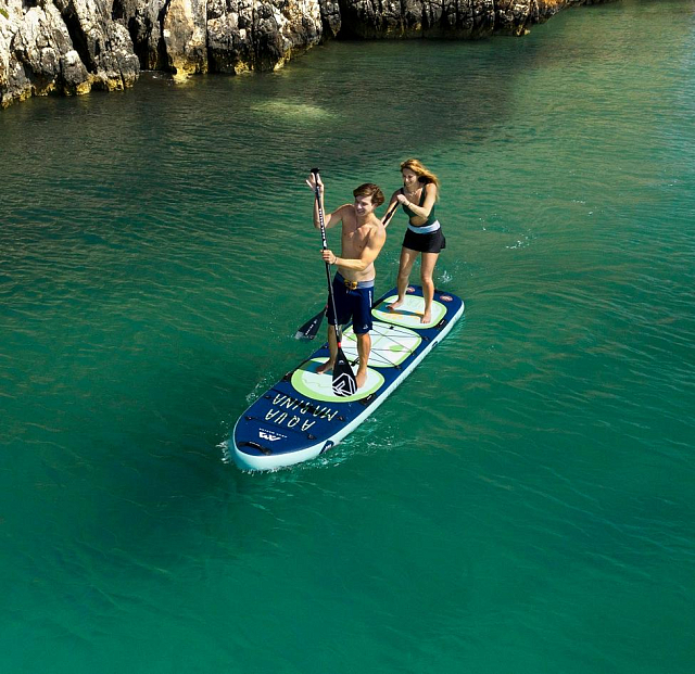 SUP-доска надувная семейная Aqua Marina Super Trip Tandem 14'0" S22 для серфинга