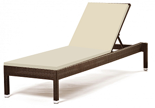 Шезлонг-лежак плетеный Tagliamento GS925 Цвет: коричневый, садовая мебель