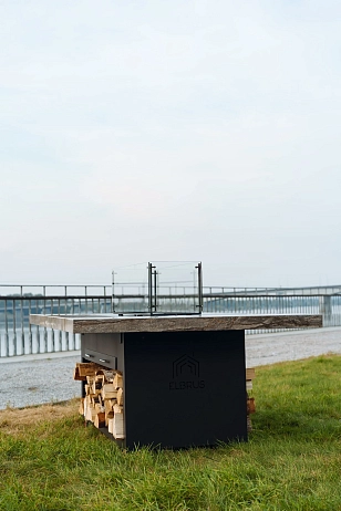 Гриль-очаг Elbrus Home Монблан 280х140 (Термостойкая эмаль) для сада