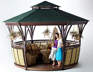 Беседка LEDA Грация L (сизаль), уличное оборудование