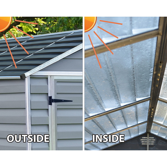 Cарай из поликарбоната Palram Skylight 6x3 Dark Grey 