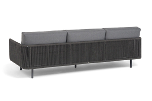 Диван 4SIS Джелло 3-местный, темно-серый, садовая мебель