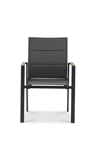 Кресло Brafritid Andy с обшивкой антрацит, серый, садовая мебель