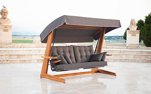 Качели премиальные четырёхместные Lite Luna Deluxe для дачи Качели премиальные четырёхместные Lite Luna Deluxe, садовая мебель