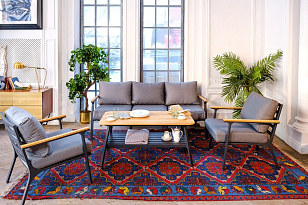 Лаунж зона Joygarden Concorde L темный графит для дачи Лаунж зона Joygarden Concorde L темный графит, садовая мебель