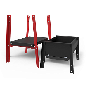 Мангал Grillver Partix 500 Air на подставке для сада