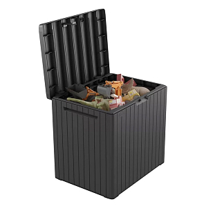 Ящик для хранения с крышкой Keter City 113 л коричневый для дачи Ящик для хранения с крышкой Keter City 113 л коричневый, садовая мебель