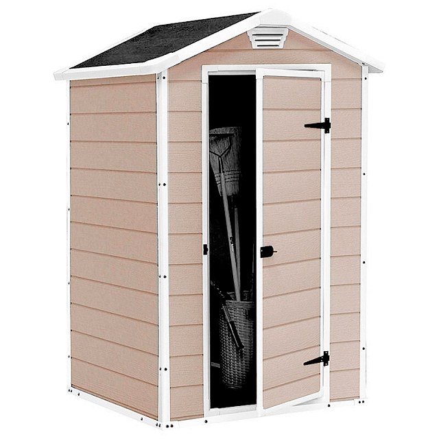 Пластиковый сарай Keter Manor 4x3 бежевый 