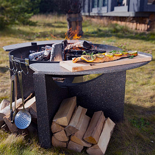 Столешница для костровой чаши Concretika 80, уличное оборудование