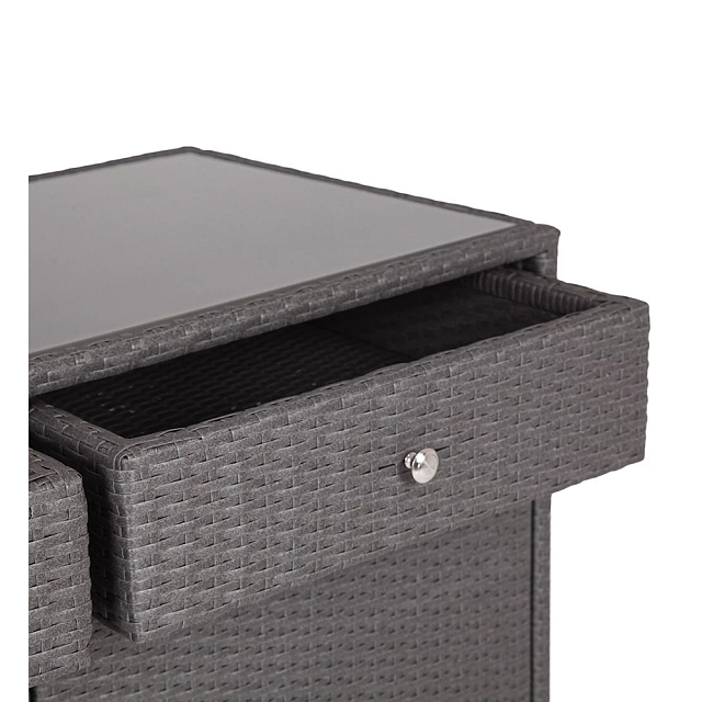 Плетёная тумба 4SIS Мальта Цвет: графит 