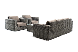 Лаунж-зона 4SIS Боно, цвет графит, садовая мебель