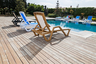 Шезлонг Joygarden Mare бежевый для дачи Шезлонг Joygarden Mare бежевый, садовая мебель