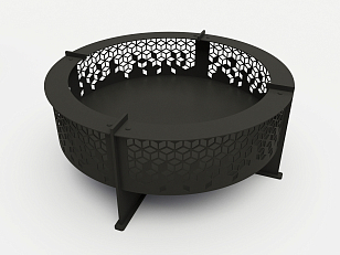 Чаша для огня Grey Stone Kör Sötét для сада и загородного дома Чаша для огня Grey Stone Kör Sötét, уличное оборудование