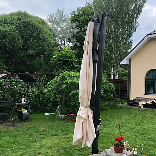 Зонт Scolaro профессиональный Galileo Maxi Dark, садовая мебель