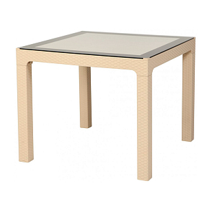 Стол Delta Arizona 90 Цвет: кремовый, садовая мебель