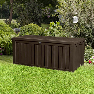 Пластиковый сундук для хранения Keter Rockwood коричневый, садовая мебель