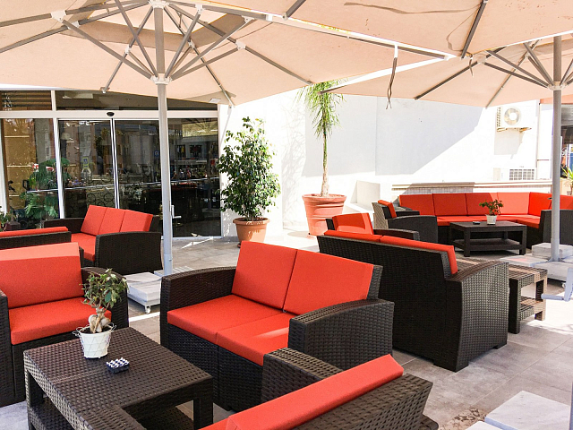 Диван плетеный с подушками Siesta Contract Monaco Lounge Цвет: белый 