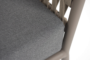 Лаунж зона 4SIS Копенгаген 5-местная, цвет светло-серый, каркас под дерево, садовая мебель