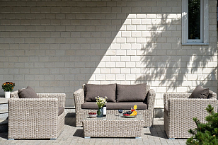 Лаунж зона 4SIS Капучино Сингл, цвет бежевый, садовая мебель