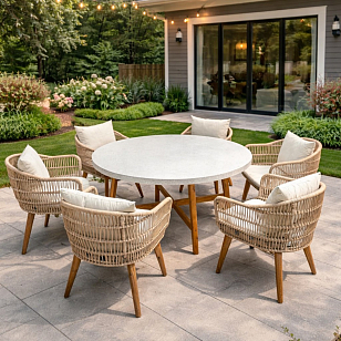 Обеденный комплект ELEONORA на 6 персон, садовая мебель