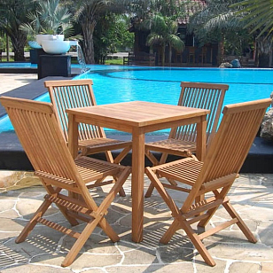 Уличная мебель из тика Lite Aosta комплект, садовая мебель