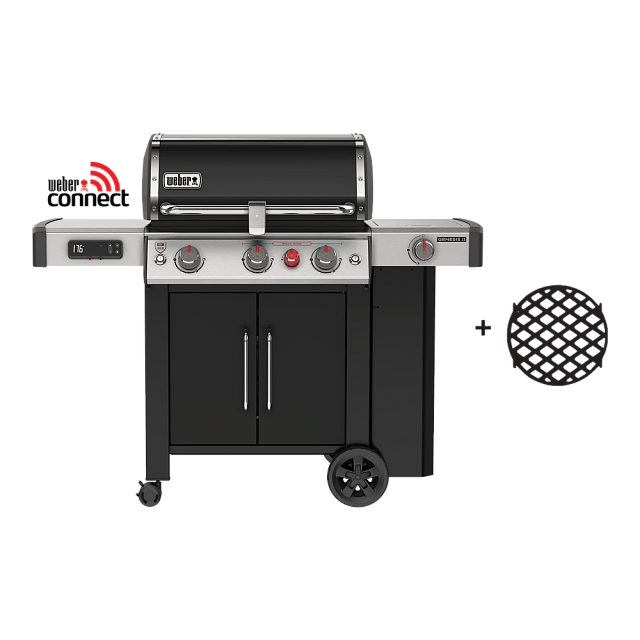 гриль газовый weber genesis ii ex-335 gbs, черный
