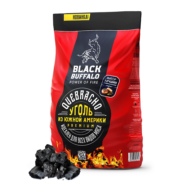 Уголь Black Buffalo Quebracho 9 кг
