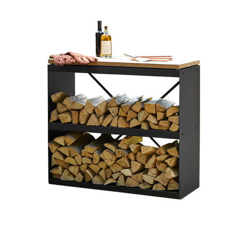 Поленница OFYR двойная черная