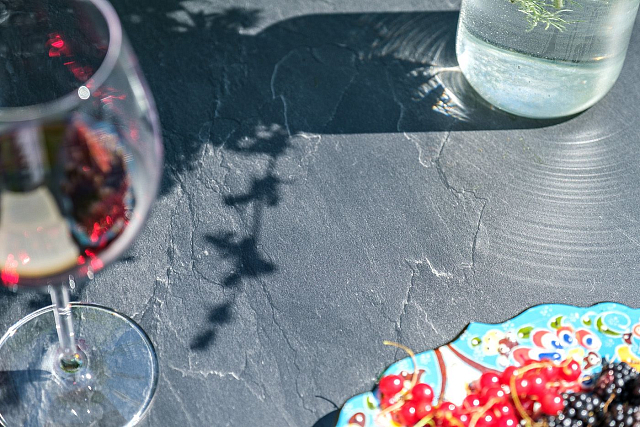 Обеденный стол 4SIS Диего Ø120 Цвет: серый гранит 