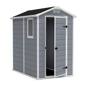 Пластиковый сарай Keter Manor 4x6 для сада и загородного дома Пластиковый сарай Keter Manor 4x6, уличное оборудование