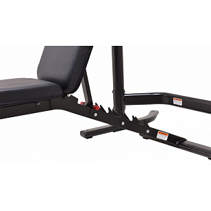 Многофункциональная силовая скамья Smith Strength WB270 со стойками под штангу для отдыха за городом Многофункциональная силовая скамья Smith Strength WB270 со стойками под штангу для хобби и пикника