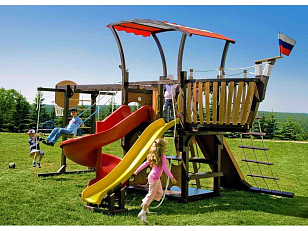 Деревянный городок Leda Адмирал, уличное оборудование