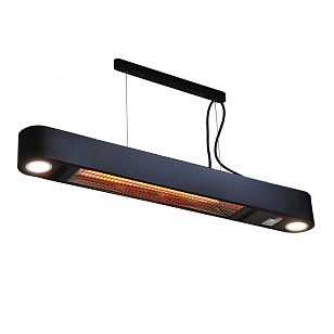 Уличный обогреватель на веранду электрический Hügett Riesling Black для сада и загородного дома Уличный обогреватель на веранду электрический Hügett Riesling Black, уличное оборудование