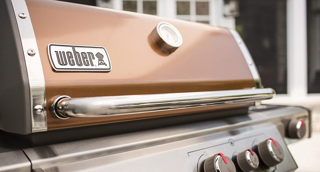 гриль газовый weber genesis ii ep-335 gbs, медный