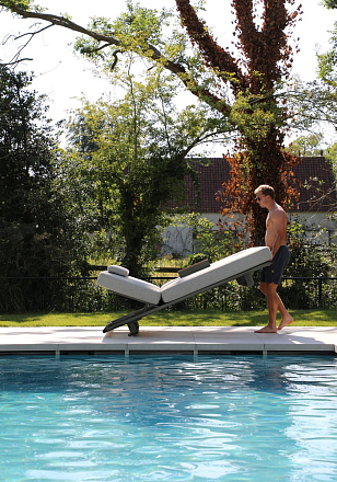 Комплект лежаков Brafritid Gotland антрацит/серый, алюминий, садовая мебель