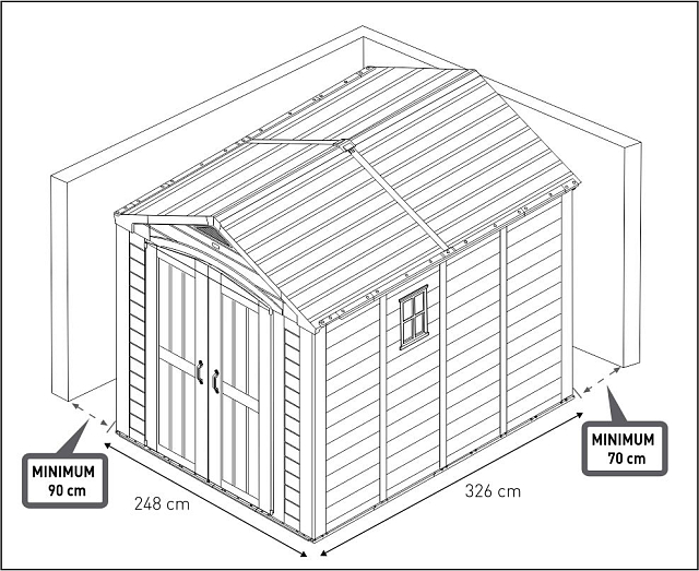Пластиковый сарай Keter Factor 8x11 