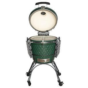 керамический угольный гриль dinoegg classic green для дачи