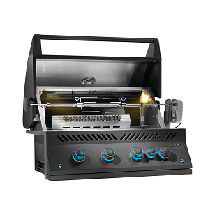 Встраиваемый газовый гриль Napoleon BIG-32 черный для сада