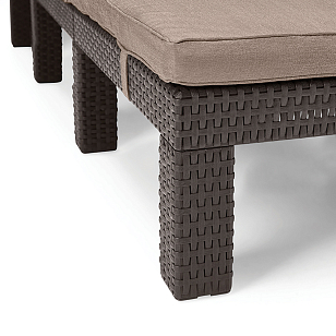 Шезлонг садовый Keter Daytona коричневый, садовая мебель