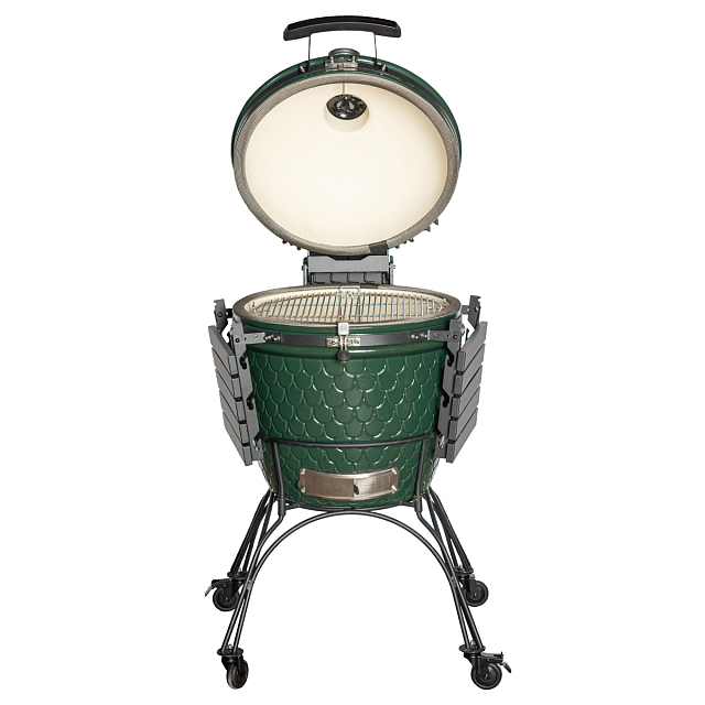 керамический угольный гриль dinoegg classic green