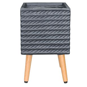 Кашпо Idealist Lite Таун Куб напольное с подставкой 30 Цвет: антрацит, уличное оборудование