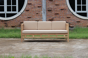 Диван из тика Lite Teolo с подушками для дачи Диван из тика Lite Teolo с подушками, садовая мебель