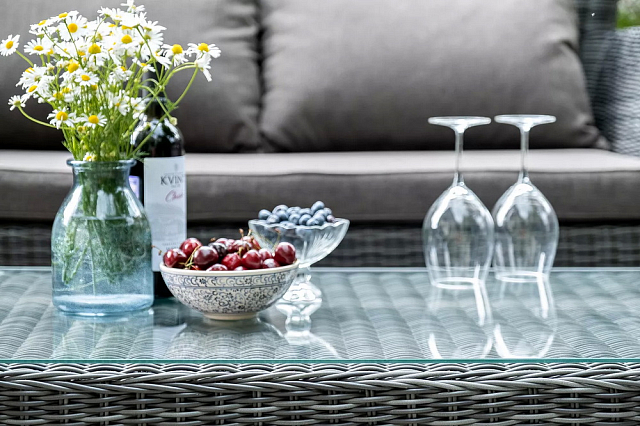 Лаунж зона 4SIS Капучино, цвет графит 