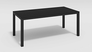 Обеденная зона Gardenini Calma Carbon 180 Карбон / Антрацит со стульями Calma, садовая мебель