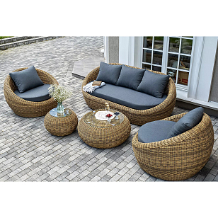 Кофейный столик 4SIS Барселона, цвет соломенный для дачи Кофейный столик 4SIS Барселона, цвет соломенный, садовая мебель