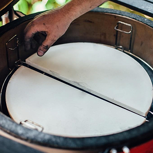 Керамический отсекатель жара (пластины полукруглые) Classic Joe для сада