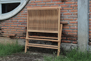 Скамейка складная из тика Lite Amelia, садовая мебель