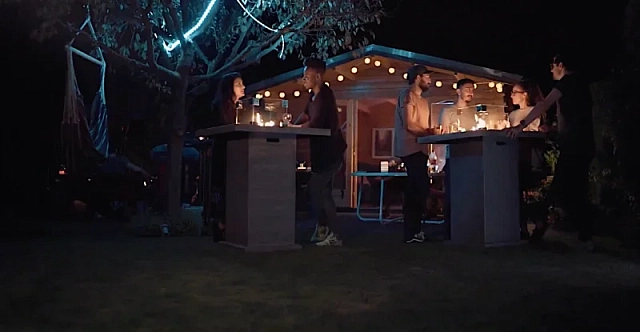 Уличный газовый стол камин Clifton Standing Table Grey (без столешницы) 