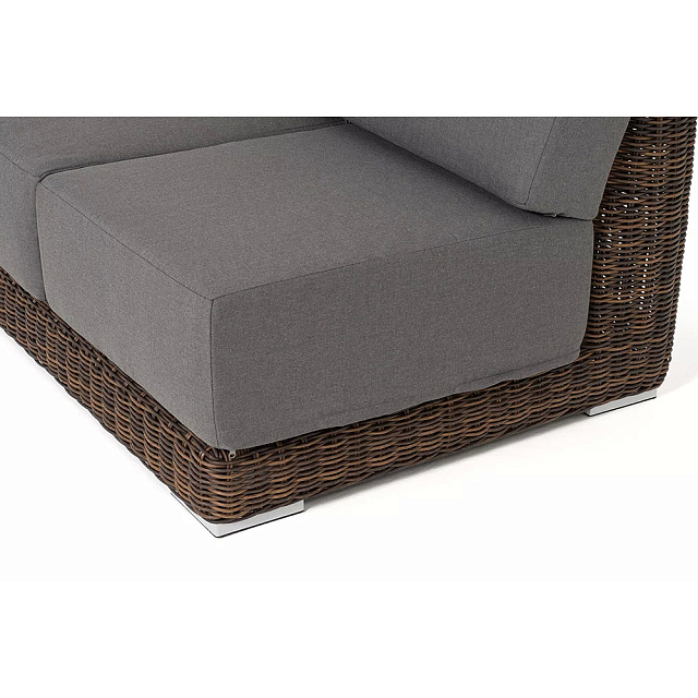 Модуль диванный правый 4SIS Капри, цвет коричневый 